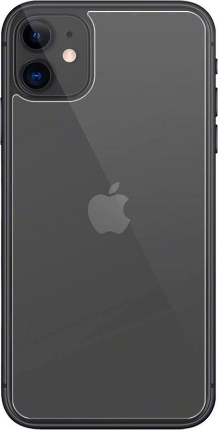 kunst Raak verstrikt Cornwall Tempered glass achterkant voor Apple iPhone 11 | bol.com