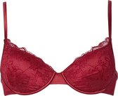 Sapph Padded Wire Bra Stardust Dames Burgundy Red-75e