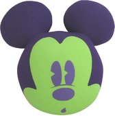 Mickey Mouse hoofd kussen/ knuffel Disney Leblon Dellienne 30 cm