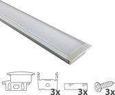 Profilé de bande LED 1M encastré - hauteur 10mm