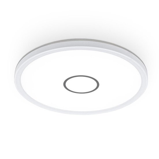 B.K.Licht - LED Paneel - plafondlamp - bureaulamp - witte plafonnière - Ø29cm - 4.000K - 2.400Lm - 18W