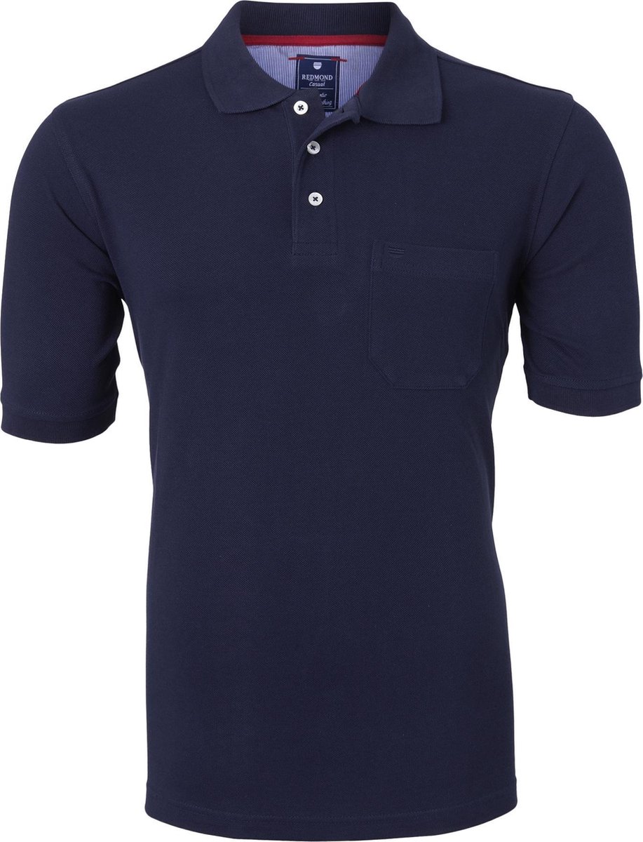 Redmond Regular Fit poloshirt - marine blauw - Maat: 3XL
