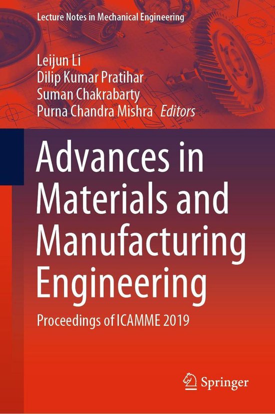 Lecture Notes in Mechanical Engineering Advances in Materials and