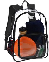 Transparante rugzak - Transparante tas - Waterbestendige doorzichtige tas - Zwart - Doorzichtige tas - clear bag - transparent backpack -