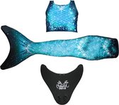 Zeemeermin staart met monovin Mermaid Sisters Sparkle Splash maat 6
