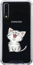 Samsung Galaxy A50 / A50S / A30S Siliconen hoesje (katje)