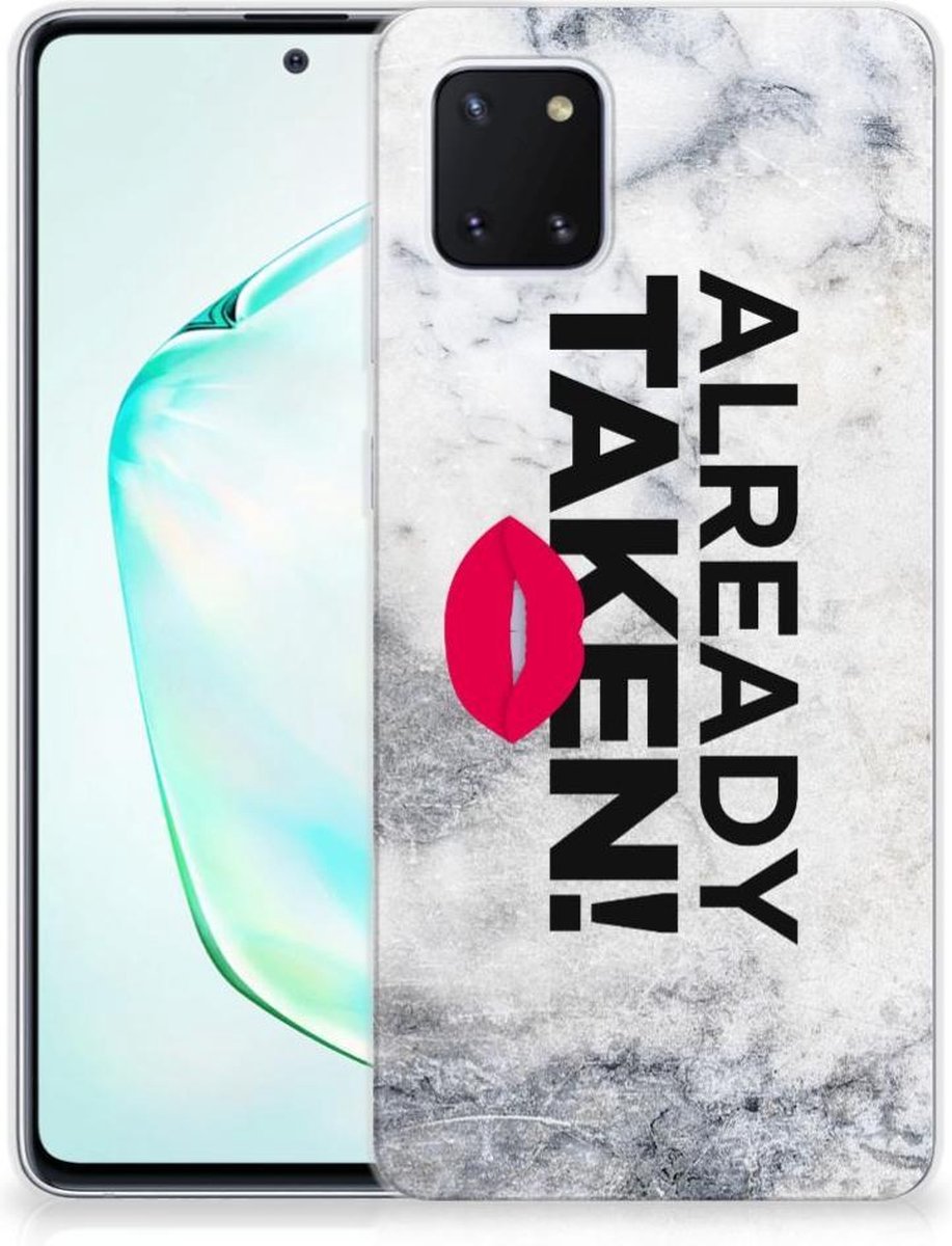 Samsung Galaxy Note 10 Lite Siliconen hoesje met naam Already Taken White
