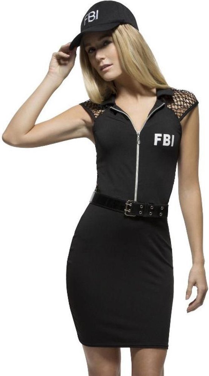 Smiffy's - Politie & Detective Kostuum - Hete Fbi Agente - Vrouw - zwart -  Extra Small... | bol.com