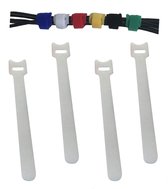 Hersluitbare Klittenband Kabelbinders – 50 stuks - Tie Wraps - Kabel Organiser - Wit
