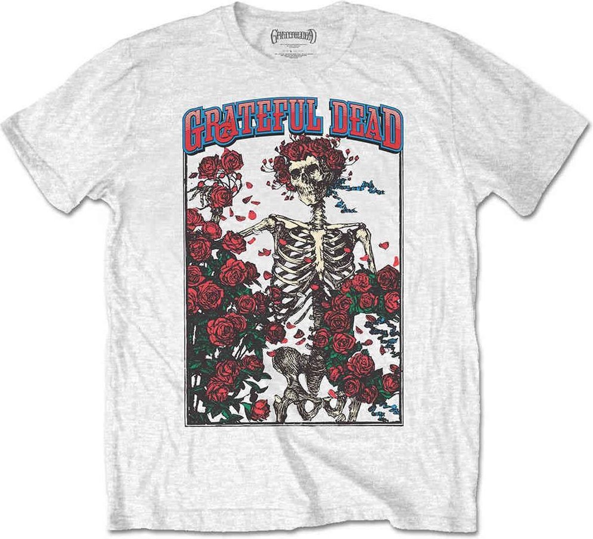 Grateful Dead - Bertha & Logo Heren Tshirt - M - Wit