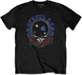 Grateful Dead Heren Tshirt -S- Space Your Face & Logo Zwart