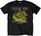 Tshirt Homme Green Day -S- Free Hugs Noir