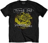 Green Day Heren Tshirt -S- Free Hugs Zwart