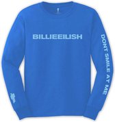 Billie Eilish - Smile Longsleeve shirt - L - Blauw