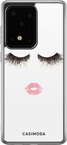 Samsung S20 Ultra hoesje siliconen - Kiss wink | Samsung Galaxy S20 Ultra case | multi | TPU backcover transparant