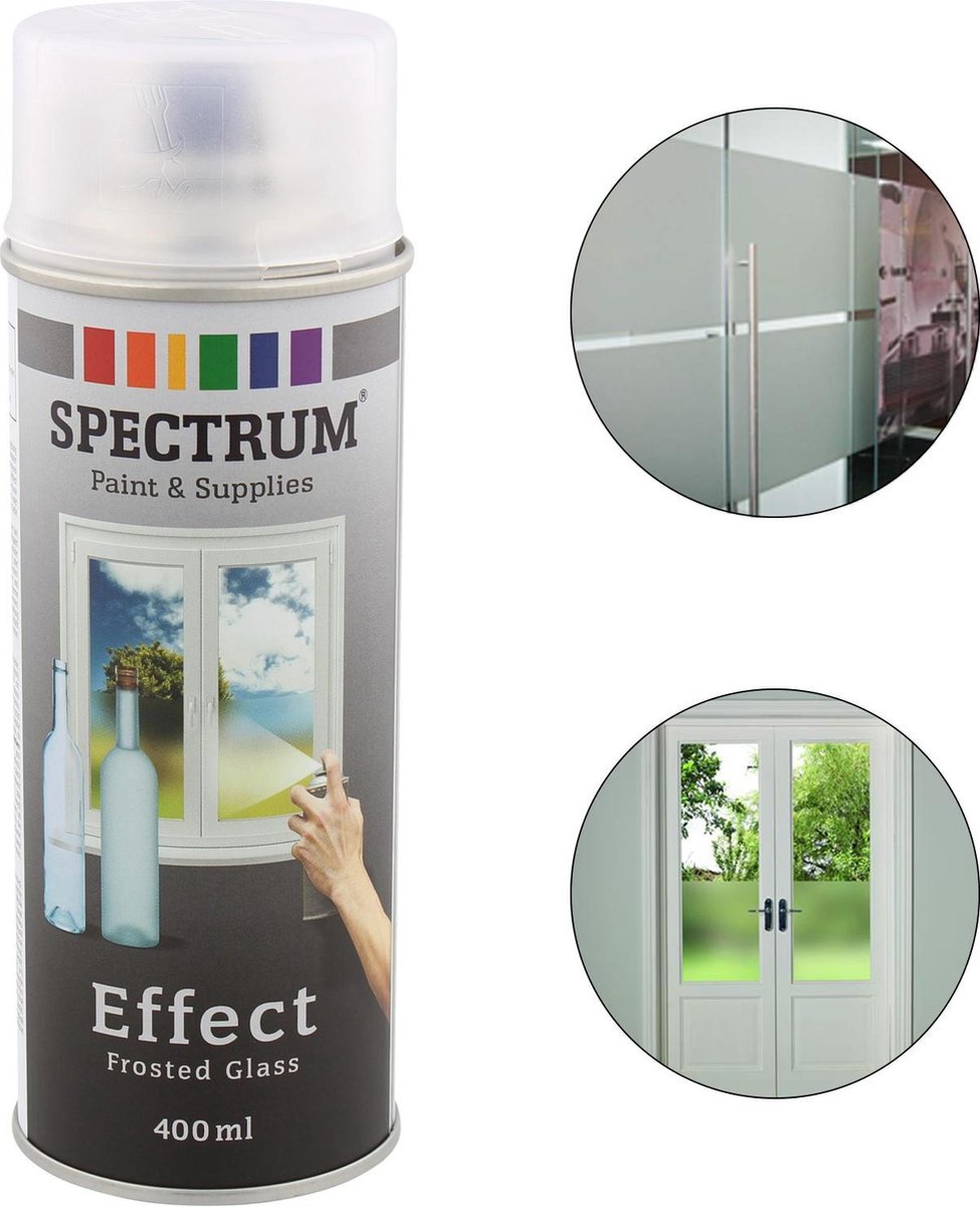 Eentonig uitvoeren wedstrijd Spray Matte Glas Effect - Deuren - Ramen - Glas | bol.com