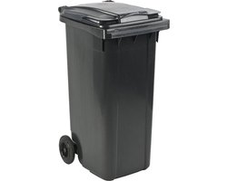 Afvalcontainer 140 liter grijs | Container 140 liter | Kliko