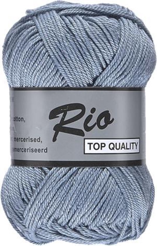Lammy Yarns Rio katoen garen - midden grijs (839) - naald 3 a 3,5mm - 5 bollen