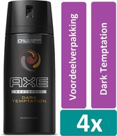 Axe Deodorant Spray 150 ml Dark Temptation 4 stuks Voordeelverpakking