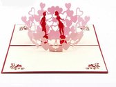 Valentijnskaart Kus - Liefdeskaart - I Love You Kaart - Huwelijk