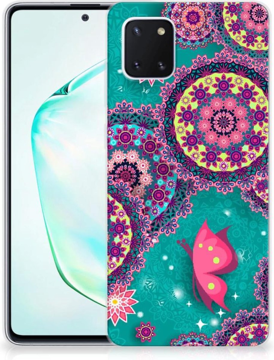 Samsung Galaxy Note 10 Lite Hoesje maken Cirkels en Vlinders