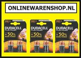 Batterijen Duracell AAA   3 pakjes