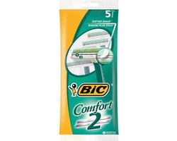 BIC Comfort 2 Wegwerpscheermesjes voor mannen - 5 Stuks