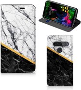 LG G8s Thinq Standcase Marble White Black