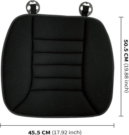 HN® Traagschuim zitkussen auto | Comfort stoelkussen stoelhoes past op alle  stoelen | bol.com