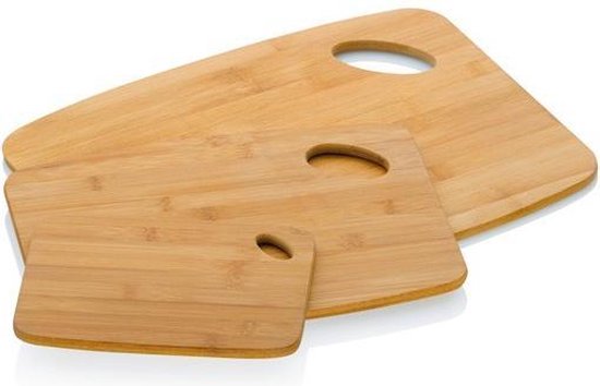 Bamboe Snijplank Set Van 3 Stuks Keuken Snijplank Voor Het Serveren Van Vlees En