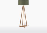 GOOD&MOJO Vloerlamp Everest - Groen/Bamboe - Ø60cm - Scandinavisch,Bohemian - Staande lamp voor Woonkamer - Slaapkamer