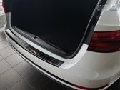 Avisa Zwart RVS Achterbumperprotector passend voor Audi A4 B9 Avant 2015- 'Ribs'