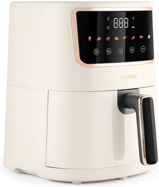 Hyundai Digitale Airfryer 4.2L Wit/Roségoud 1400W - Hyundai - €79,99