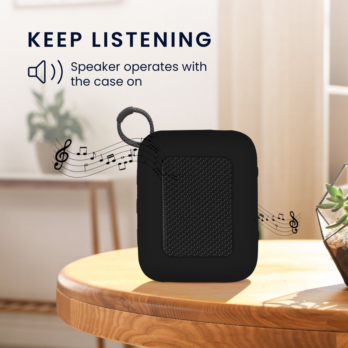Housse Silicone Pour Enceinte JBL Go Essential | Protection Souple Anti-choc | Noir | Accessoire Pratique