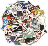 *** 50 Stickers Sneacker - Sport Schoen Stickers - schoenen - Grappige Stickers - Laptop Stickers Stickervellen - Plakstickers - Koffer Stickers - Stickers Bullet Journal van Heble® ***