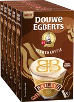Bol.com Douwe Egberts Latte Baileys Oploskoffie - 5 x 8 zakjes aanbieding