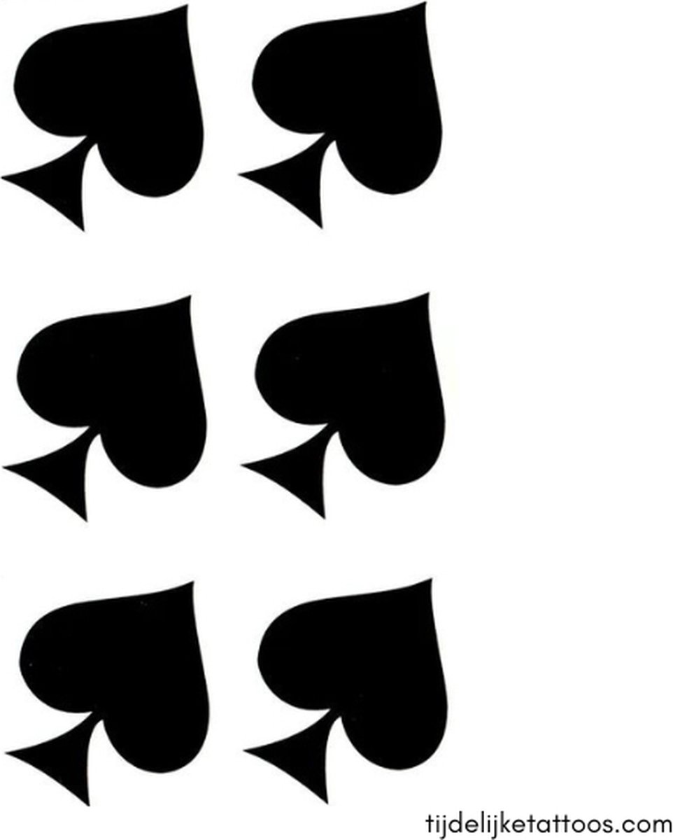 Goedkoopste 6 stuks Queen of Spade BBC tijdelijke tattoo voor volwassenen – sexy erotische tattoo – neptattoo – plak tattoo - erotiek