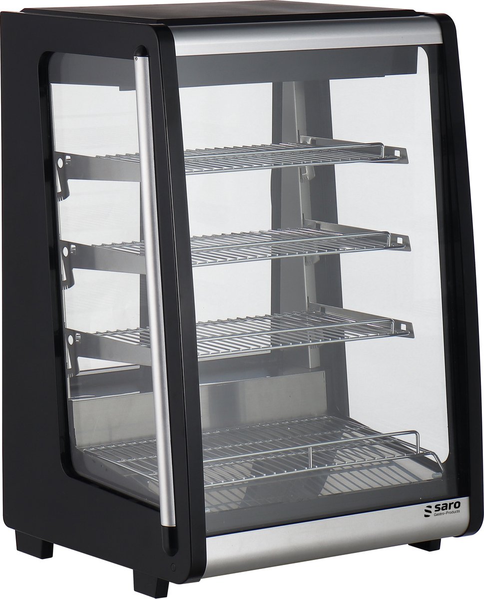 SARO Koelvitrine ALBA – 129L Koeltoonbank met LED & 3 Glazen Planken – Voor Horeca & Bakkerij