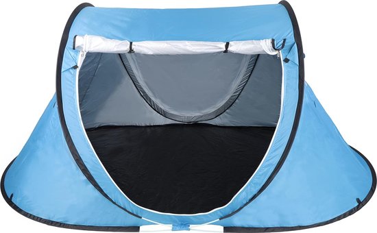 Camping Tent - Pop up Tent - 2 Persoons - Waterdicht - UV bescherming - Blauw - 245 x 145 x 95CM van House of Goods — afbeelding 5