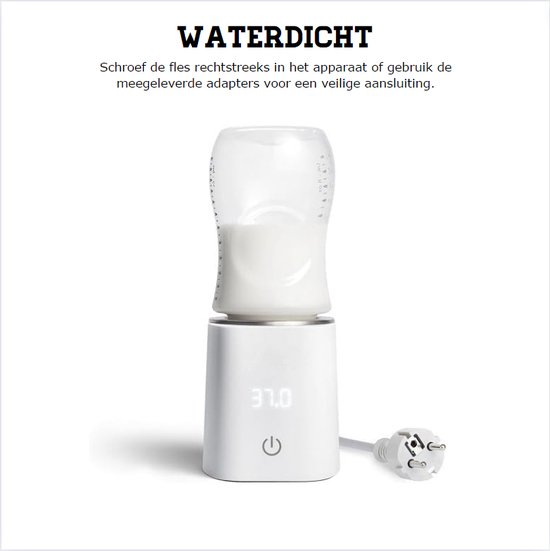 Flessenwarmer - Flessen Sterilisator Inclusief 5 Adapters - Flesverwarmer Baby Met Lekvrij Ontwerp van Tommy Teleshopping — afbeelding 5