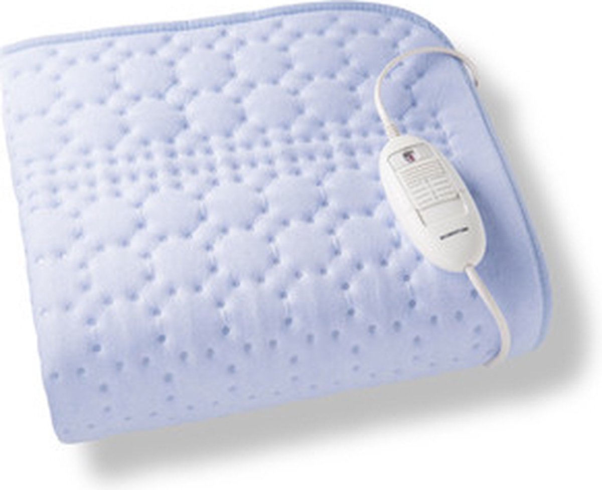 Afbeelding 2 van Inventum HN135 elektrische onderdeken 150x80 cm - Eenpersoons - 3 warmtestanden - Verwarmde deken - Uitwasbaar - Oververhittingsbeveiliging - Fleece - Lichtblauw