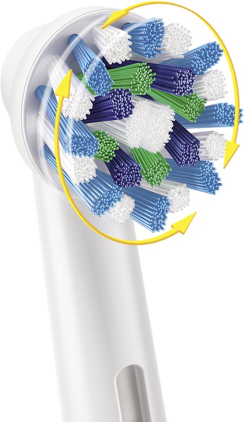 Oral-B CrossAction - Opzetborstels - 4 stuks