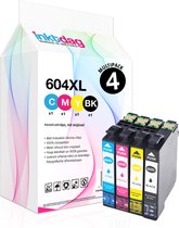 Bol.com Inktdag inktcartridges voor Epson 604XL Epson 604 cartridge multipack van 4 kleuren voor Epson Expression Home XP-2200 X... aanbieding