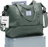 Geweo Weekendtas - Reistas - Duffel Bag - Handbagage 40*20*25 - Shouldertas - Maximaal 35 L - Waterdicht - Sporttasche - Travel Bag - Dames Heren - Groen