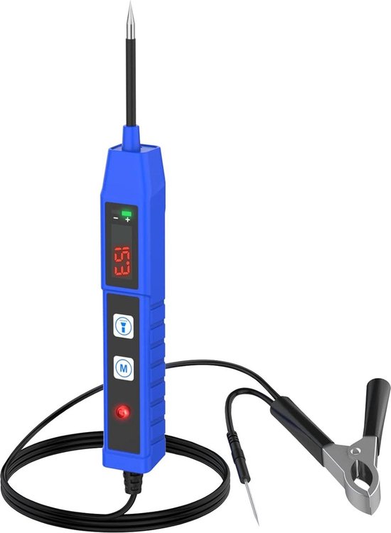 QWORK® DC 12V auto voltmeter met LED digitaal display, universele