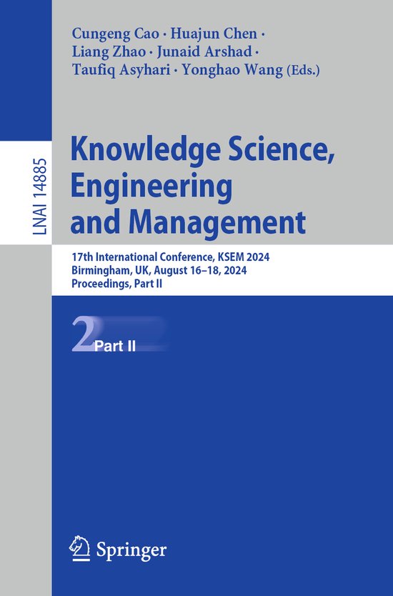 Lecture Notes in Computer Science14885- Knowledge Science, E ... - cover
