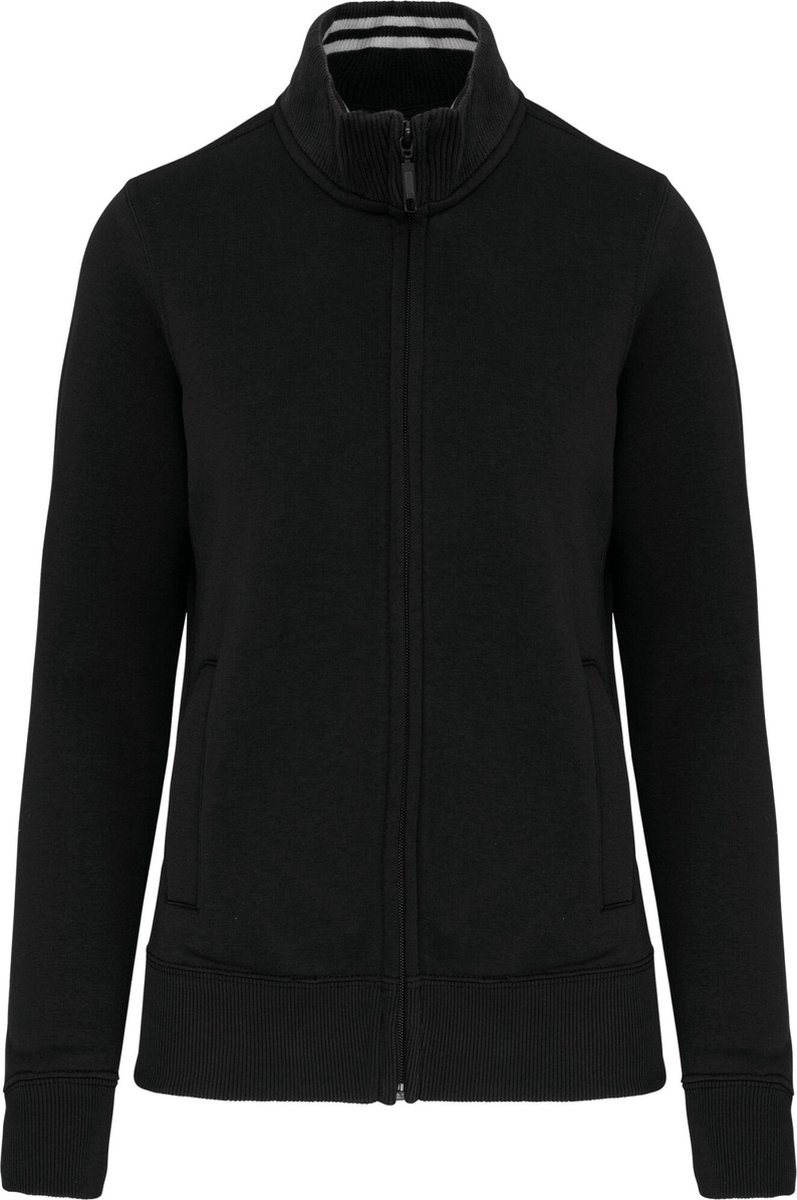 Kariban Damessweater met rits K457 - Black - M