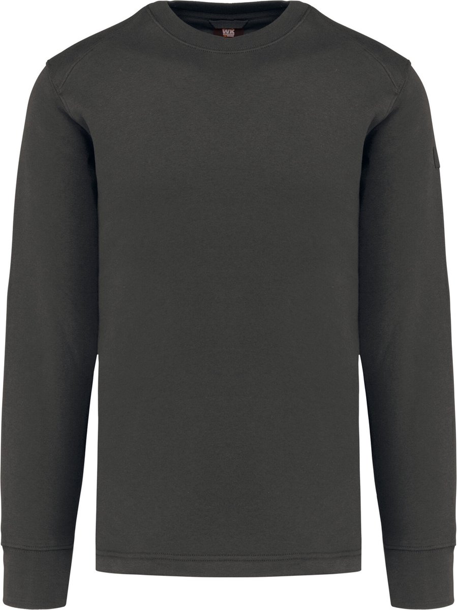 WK. Designed To Work Sweater ingezette mouwen WK4001 - Dark Grey - L