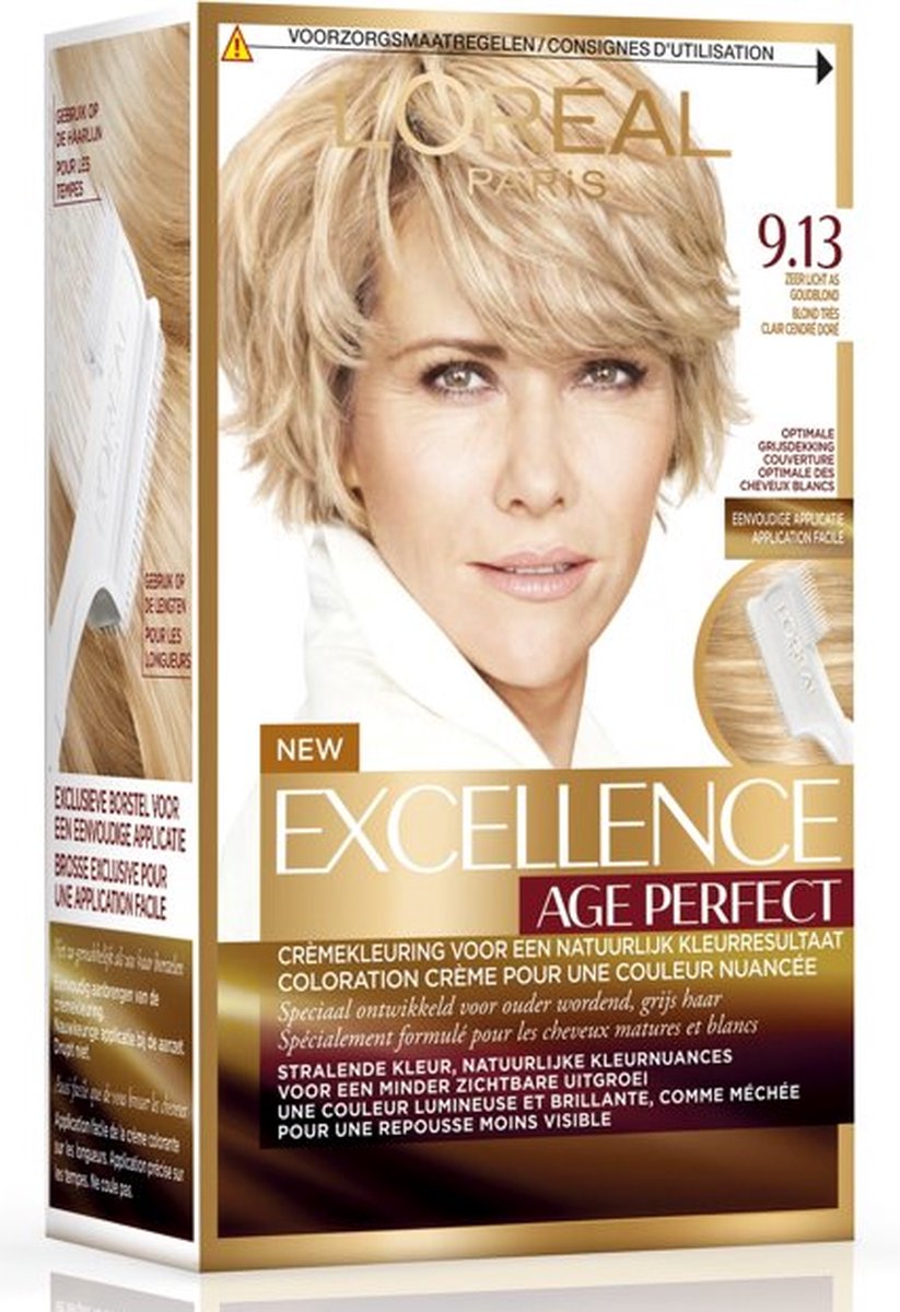 L’Oréal Paris Excellence Age Perfect 9.13  - Zeer Licht as Goudblond - Haarverf