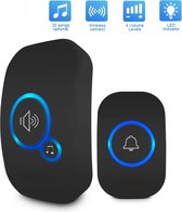 Draadloze Deurbel met Camera, 1080P WiFi Draadloze Videodeurtelefoon met Bel, Ondersteuning voor Nachtzicht, Voetgangersdetectie, Tweewegintercom, Cloudopslag, IP65 Waterdicht